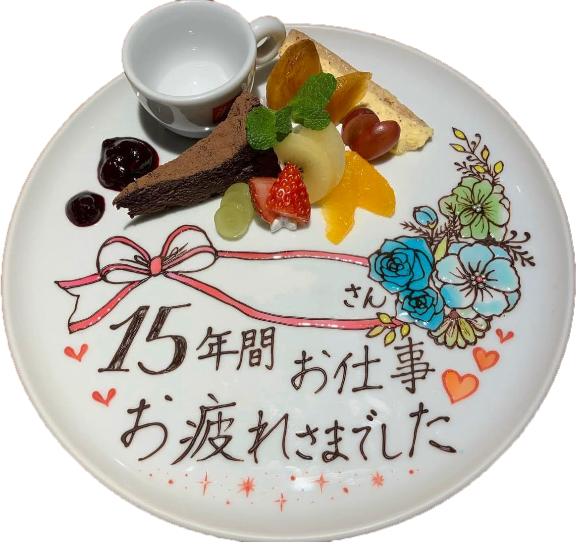 日々の感謝を伝えるデザートプレート